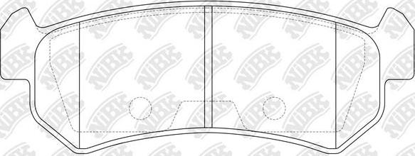 NiBK PN0376 - Тормозные колодки, дисковые, комплект autospares.lv