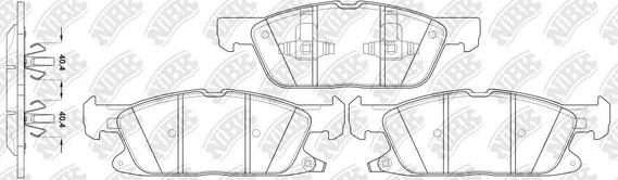 NiBK PN0709 - Тормозные колодки, дисковые, комплект autospares.lv