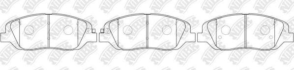 NiBK PN0789 - Тормозные колодки, дисковые, комплект autospares.lv