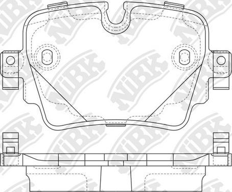 NiBK PN0721 - Тормозные колодки, дисковые, комплект autospares.lv