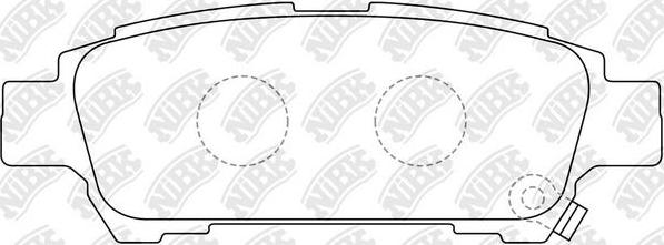 NiBK PN1449 - Тормозные колодки, дисковые, комплект autospares.lv