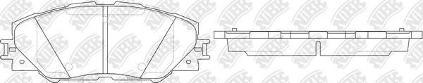 NiBK PN1530 - Тормозные колодки, дисковые, комплект autospares.lv