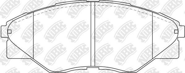 NiBK PN1802 - Тормозные колодки, дисковые, комплект autospares.lv