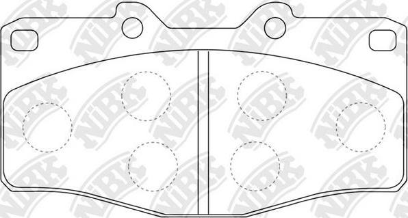 NiBK PN1393 - Тормозные колодки, дисковые, комплект autospares.lv