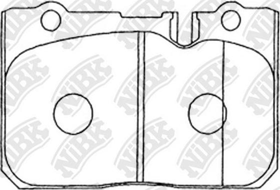 NiBK PN1370 - Тормозные колодки, дисковые, комплект autospares.lv