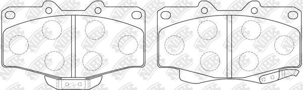 NiBK PN1219 - Тормозные колодки, дисковые, комплект autospares.lv