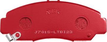 NiBK PN8465S - Комплект высокоэффективных тормозных колодок autospares.lv