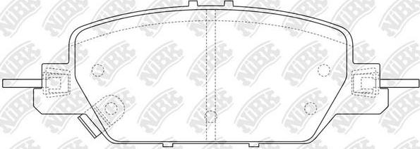 NiBK PN8817 - Тормозные колодки, дисковые, комплект autospares.lv