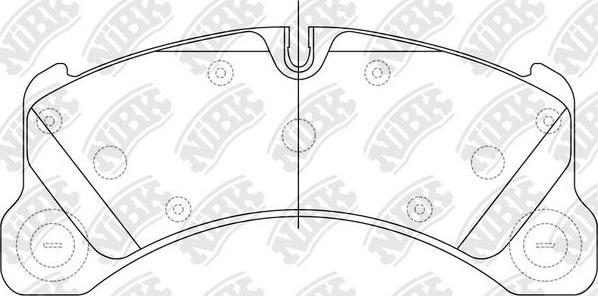 NiBK PN35001 - Тормозные колодки, дисковые, комплект autospares.lv