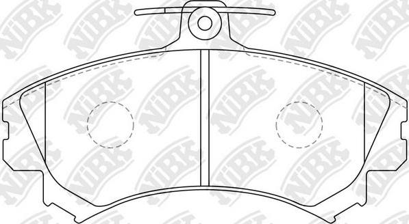 NiBK PN3090 - Тормозные колодки, дисковые, комплект autospares.lv