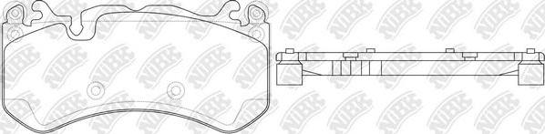 NiBK PN31012 - Тормозные колодки, дисковые, комплект autospares.lv