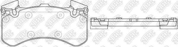 NiBK PN33004W - Тормозные колодки, дисковые, комплект autospares.lv