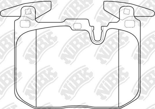 NiBK PN32003 - Тормозные колодки, дисковые, комплект autospares.lv