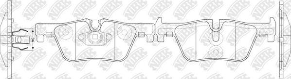 NiBK PN32002 - Тормозные колодки, дисковые, комплект autospares.lv