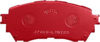 NiBK PN25002S - Комплект высокоэффективных тормозных колодок autospares.lv