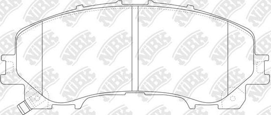 NiBK PN2808 - Тормозные колодки, дисковые, комплект autospares.lv