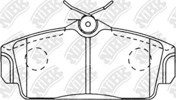 NiBK PN2230 - Тормозные колодки, дисковые, комплект autospares.lv