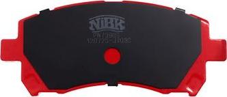 NiBK PN7390S - Комплект высокоэффективных тормозных колодок autospares.lv