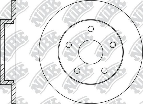 NiBK RN51002 - Тормозной диск autospares.lv