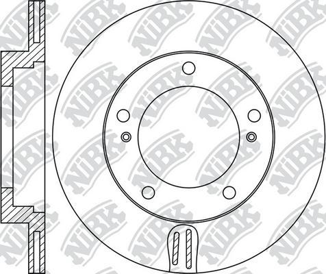 NiBK RN1998 - Тормозной диск autospares.lv