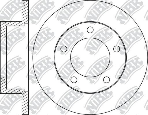 NiBK RN1965 - Тормозной диск autospares.lv