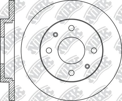 NiBK RN1961 - Тормозной диск autospares.lv