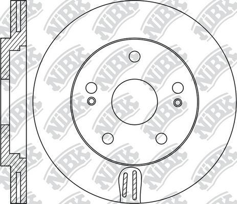 NiBK RN1912 - Тормозной диск autospares.lv