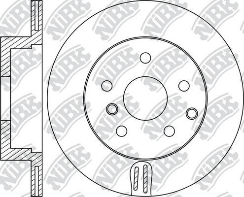 NiBK RN1939 - Тормозной диск autospares.lv