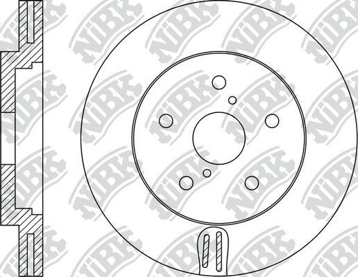 NiBK RN1931 - Тормозной диск autospares.lv