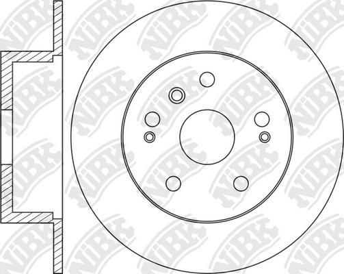 NiBK RN1444 - Тормозной диск autospares.lv
