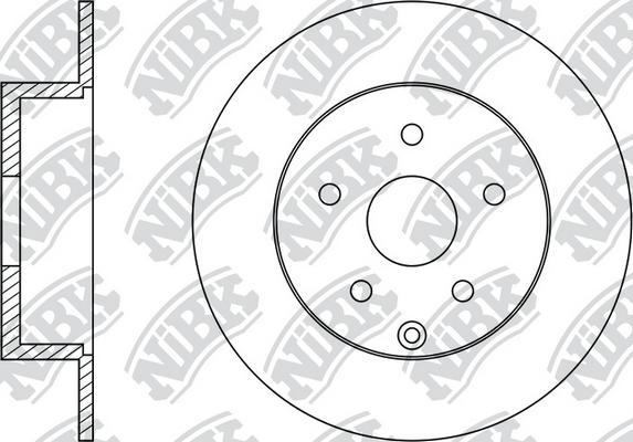 NiBK RN1440 - Тормозной диск autospares.lv
