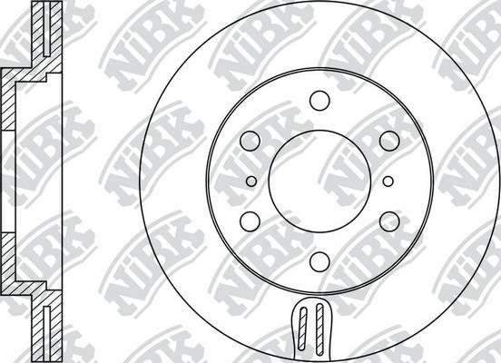 NiBK RN1400 - Тормозной диск autospares.lv
