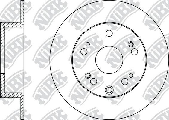 NiBK RN1407 - Тормозной диск autospares.lv