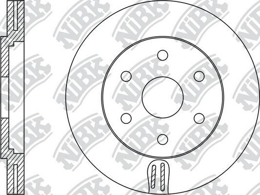NiBK RN1416 - Тормозной диск autospares.lv