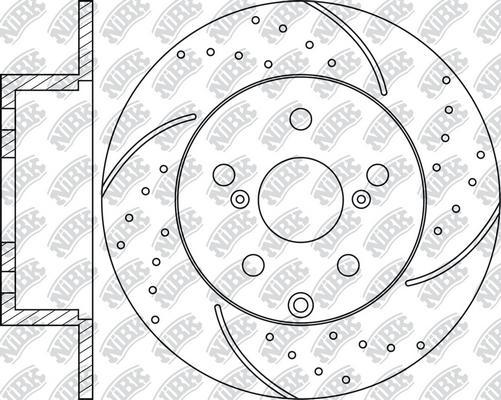 NiBK RN1487DSET - Экономичный тормозной диск autospares.lv