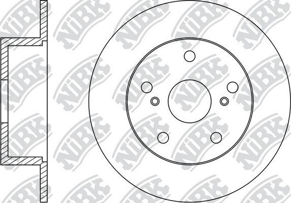 NiBK RN1487 - Тормозной диск autospares.lv