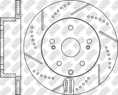 NiBK RN1439DSET - Экономичный тормозной диск autospares.lv