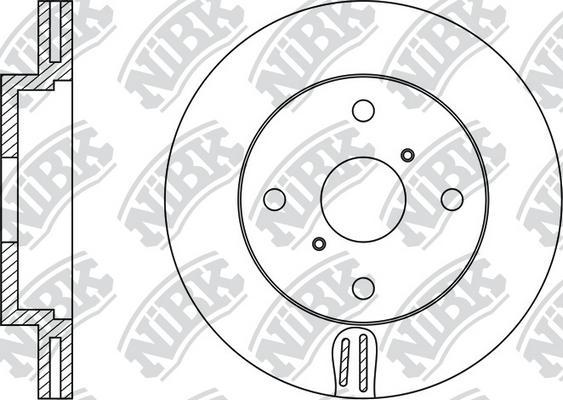NiBK RN1436 - Тормозной диск autospares.lv