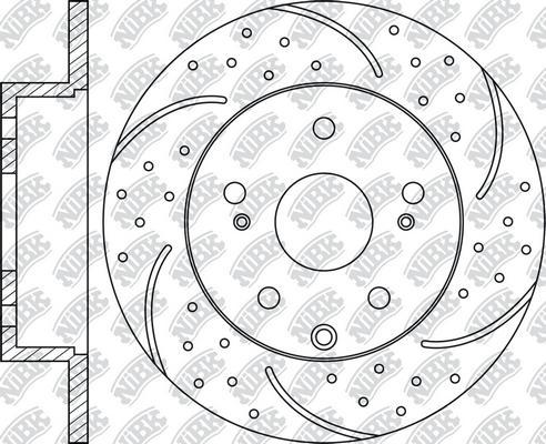 NiBK RN1433DSET - Экономичный тормозной диск autospares.lv