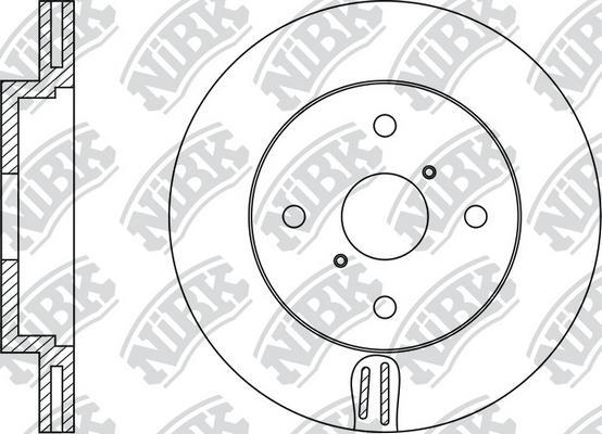 NiBK RN1437 - Тормозной диск autospares.lv