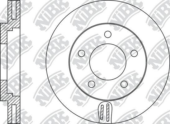 NiBK RN1478 - Тормозной диск autospares.lv