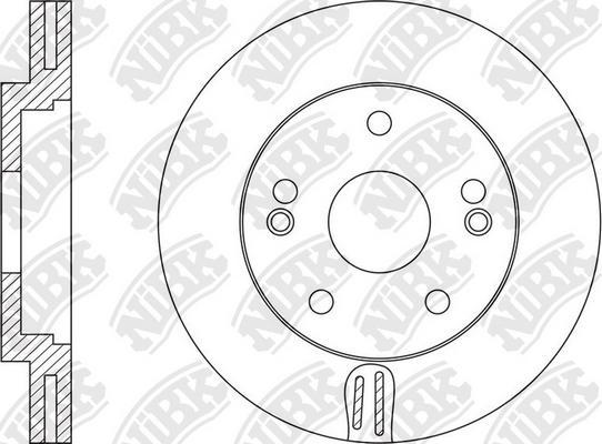 NiBK RN1547 - Тормозной диск autospares.lv