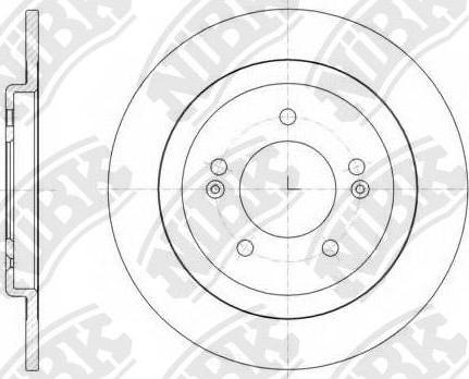 NiBK RN1563 - Тормозной диск autospares.lv