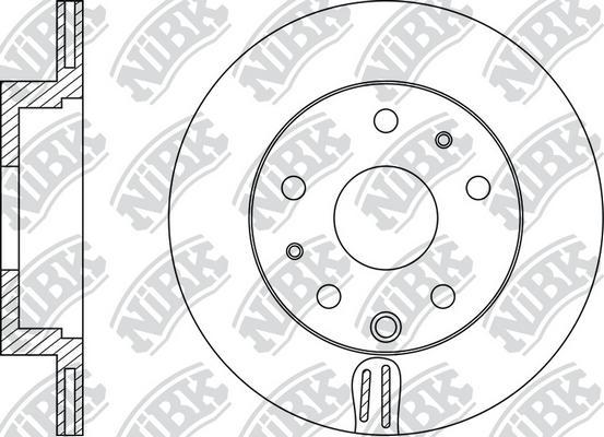 NiBK RN1502 - Тормозной диск autospares.lv