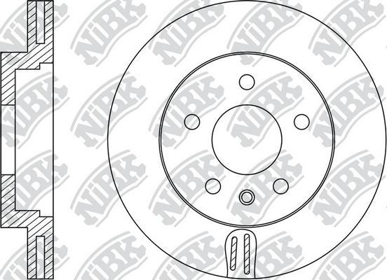 NiBK RN1511 - Тормозной диск autospares.lv