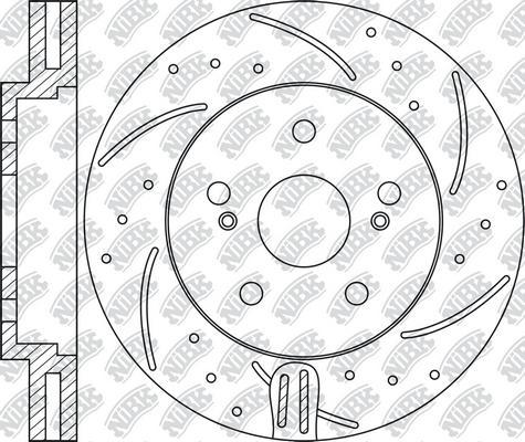 NiBK RN1536DSET - Экономичный тормозной диск autospares.lv
