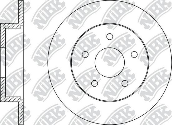 NiBK RN1521 - Тормозной диск autospares.lv