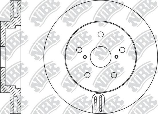 NiBK RN1527 - Тормозной диск autospares.lv
