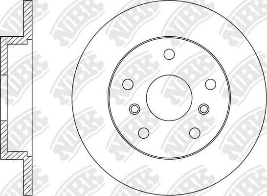 NiBK RN1570 - Тормозной диск autospares.lv