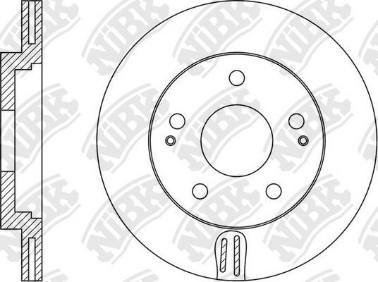 NiBK RN1573 - Тормозной диск autospares.lv